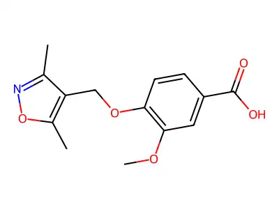4-[(Dimethyl-1,2-oxazol-4-yl)methoxy]-3-methoxybenzoic acid structure