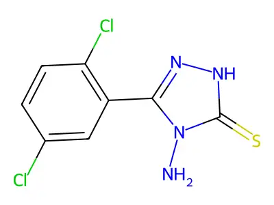 4-amino-5-(2,5-dichlorophenyl)-4H-1,2,4-triazole-3-thiol structure