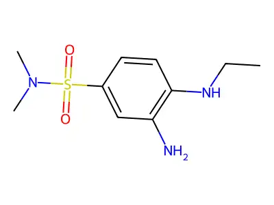 3-amino-4-(ethylamino)-N,N-dimethylbenzenesulfonamide structure