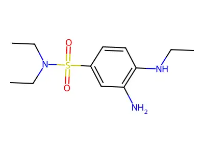 3-Amino-N,N-diethyl-4-(ethylamino)benzenesulfonamide structure
