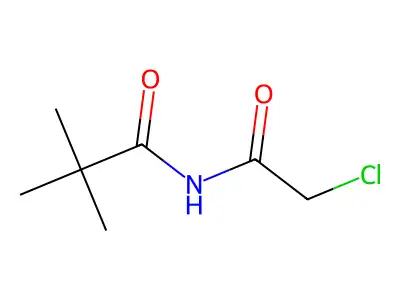 N-(2-chloroacetyl)-2,2-dimethylpropanamide structure