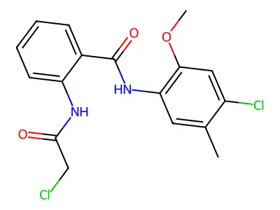 N-(4-Chloro-2-methoxy-5-methylphenyl)-2-(2-chloroacetamido)benzamide structure
