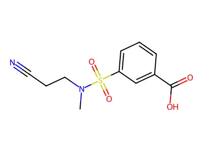 3-[(2-Cyanoethyl)(methyl)sulfamoyl]benzoic acid structure