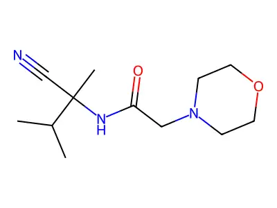 N-(2-Cyano-3-methylbutan-2-yl)-2-morpholinoacetamide structure