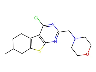 3-Chloro-11-methyl-5-(morpholin-4-ylmethyl)-8-thia-4,6-diazatricyclo[7.4.0.0,2,7]trideca-1(9),2,4,6-tetraene structure