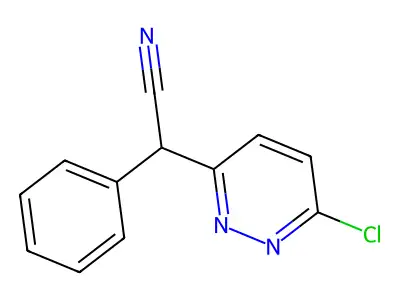 (6-Chloropyridazin-3-yl)(phenyl)acetonitrile structure