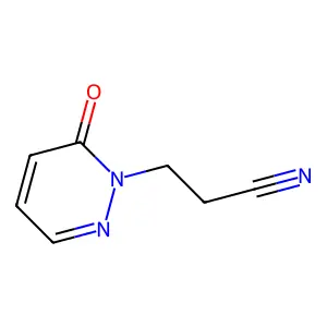 6-Oxo-1(6H)-pyridazinepropanenitrile structure