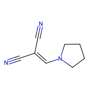 Malononitrile, (1-pyrrolidinylmethylene)- structure