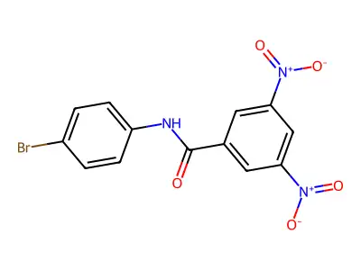 N-(4-bromophenyl)-3,5-dinitrobenzamide structure