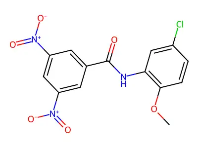 N-(5-chloro-2-methoxyphenyl)-3,5-dinitrobenzamide structure