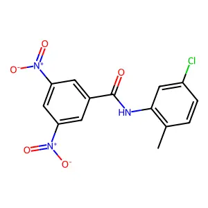 N-(5-chloro-2-methylphenyl)-3,5-dinitrobenzamide structure