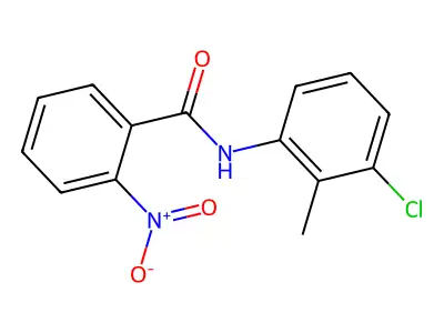 N-(3-Chloro-2-methylphenyl)-2-nitrobenzamide structure