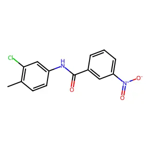 N-(3-chloro-4-methylphenyl)-3-nitrobenzamide structure