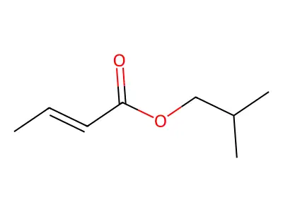 Isobutyl 2-butenoate structure