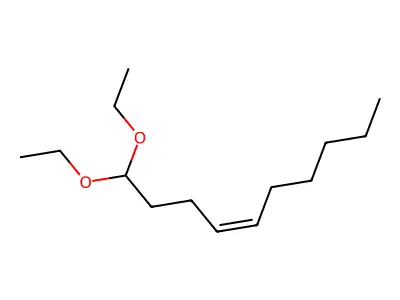 (Z)-4-decen-1-al diethyl acetal structure