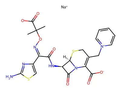 Ceftazidime Sodium structure