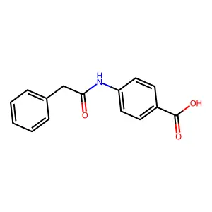 4-[(Phenylacetyl)amino]benzoic acid structure