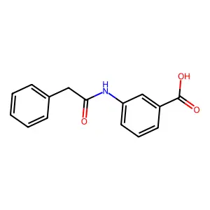 3-[(Phenylacetyl)amino]benzoic acid structure