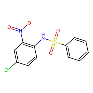N-(4-Chloro-2-nitrophenyl)benzenesulfonamide structure