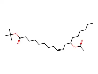 Tert-butyl 12-acetyloxyoctadec-9-enoate structure