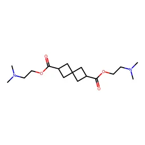 Bis[2-(dimethylamino)ethyl] spiro[3.3]heptane-2,6-dicarboxylate structure