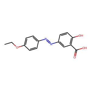 4-Oxy-4'-aethoxy-azobenzol-carbonsaeure-(3) structure