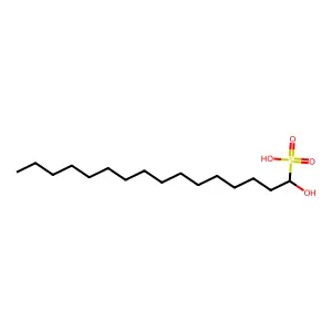 1-Hydroxy-1-hexadecanesulfonic acid structure