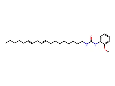 1-(2-Methoxyphenyl)-3-octadeca-9,12-dienylurea structure