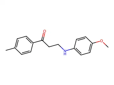 3-(4-Methoxyanilino)-1-(4-methylphenyl)-1-propanone structure