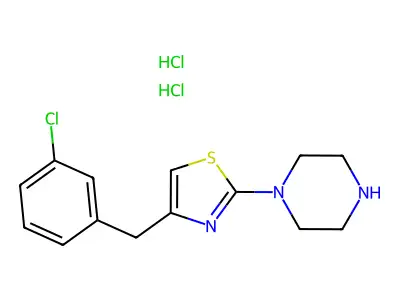 C14-H16-Cl-N3-S.2Cl-H.1/2H2-O structure
