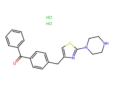 C21H21N3OS.2ClH.1/2H2O structure