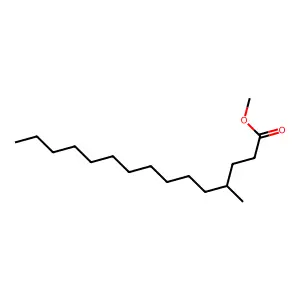 Methyl 4-methylpentadecanoate structure