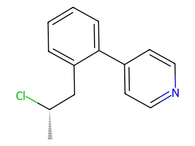 Pyridine, (chloropropylphenyl)- structure