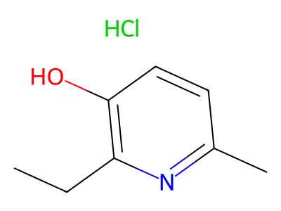 6-Methyl-2-ethyl-3-hydroxypyridine hydrochloride structure