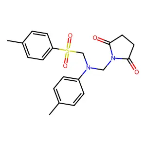 1-[[4-methyl-N-[(4-methylphenyl)sulfonylmethyl]anilino]methy structure