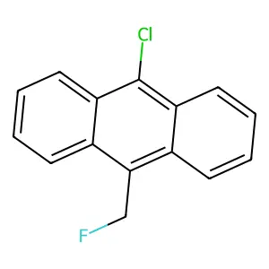 9-Chloro-10-(fluoromethyl)anthracene structure