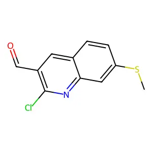 2-氯-7-甲硫基喹啉-3-甲醛 structure