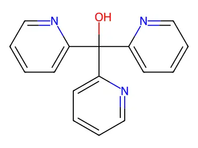 Tripyridin-2-ylmethanol structure