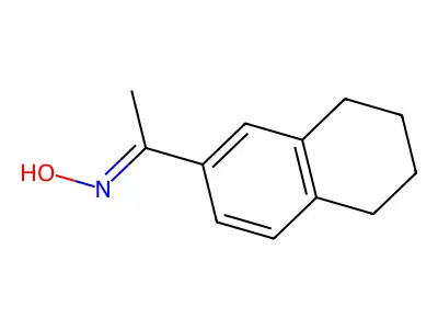 (NZ)-N-[1-(5,6,7,8-tetrahydronaphthalen-2-yl)ethylidene]hydroxylamine structure