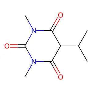 1,3-Dimethyl-5-isopropylbarbituric acid structure