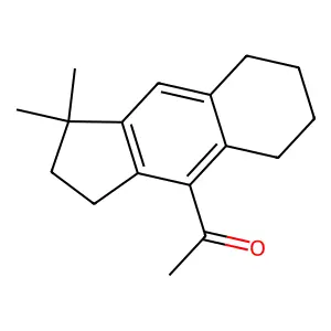 Ethanone, 1-(2,3,5,6,7,8-hexahydro-1,1-dimethyl-1H-benz[f]inden-4-yl)- structure