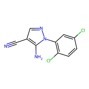 5-Amino-1-(2,5-dichlorophenyl)pyrazole-4-carbonitrile structure
