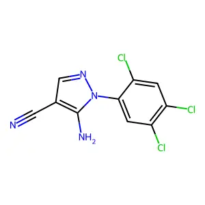 5-Amino-1-(2,4,5-trichlorophenyl)pyrazole-4-carbonitrile structure
