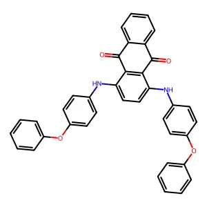 1,4-Bis(p-phenoxyanilino)anthraquinone structure