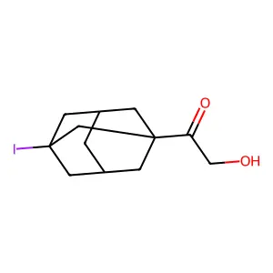 2-Hydroxy-1-(3-iodoadamantan-1-yl)ethan-1-one structure