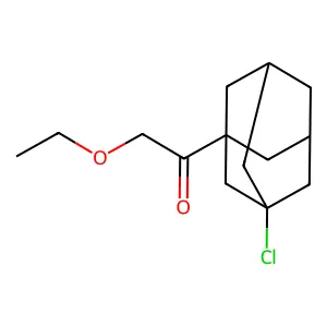 1-(3-Chloroadamantan-1-yl)-2-ethoxyethan-1-one structure