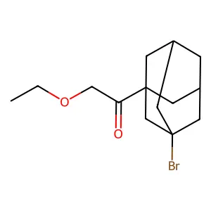 1-(3-Bromoadamantan-1-yl)-2-ethoxyethan-1-one structure