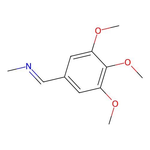 N-(3,4,5-Trimethoxybenzylidene)methylamine structure