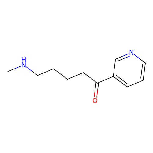 5-(Methylamino)-1-pyridin-3-ylpentan-1-one structure
