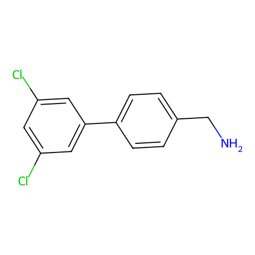 [4-(3,5-Dichlorophenyl)phenyl]methanamine structure